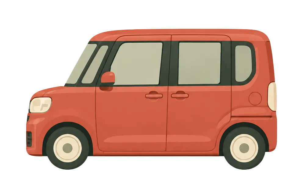 旅の相棒、赤いタントのイラスト